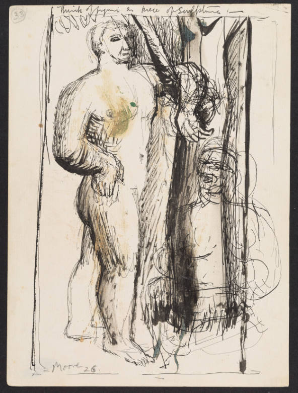 Standing Male Nude and Half-Figure