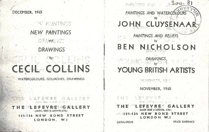 John Cluysenaar, Ben Nicholson, Drawings by Young British Artists.