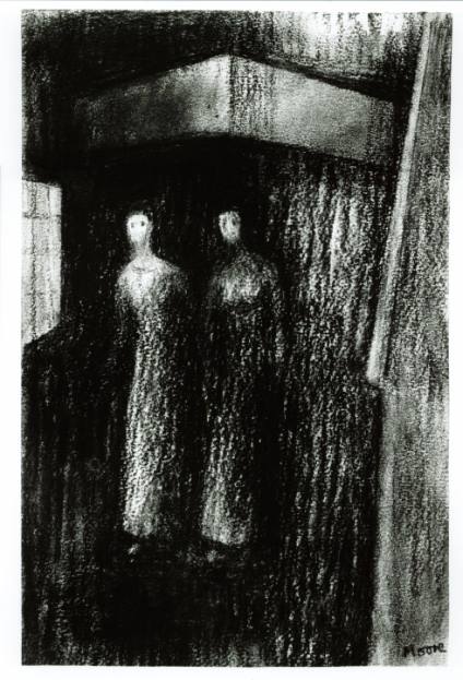 Two Women in a Dark Room