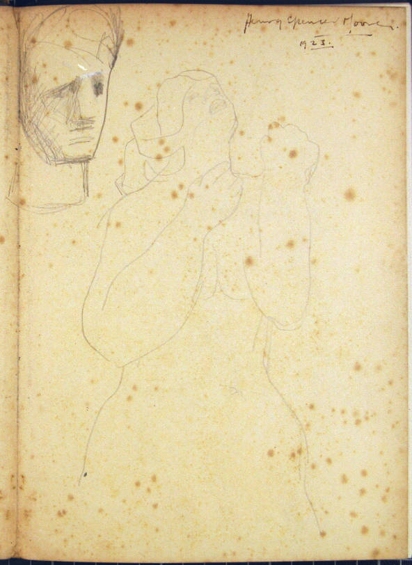 Standing Figure and Head