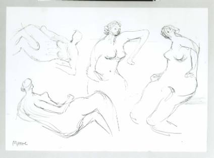 Four Studies of Female Nude