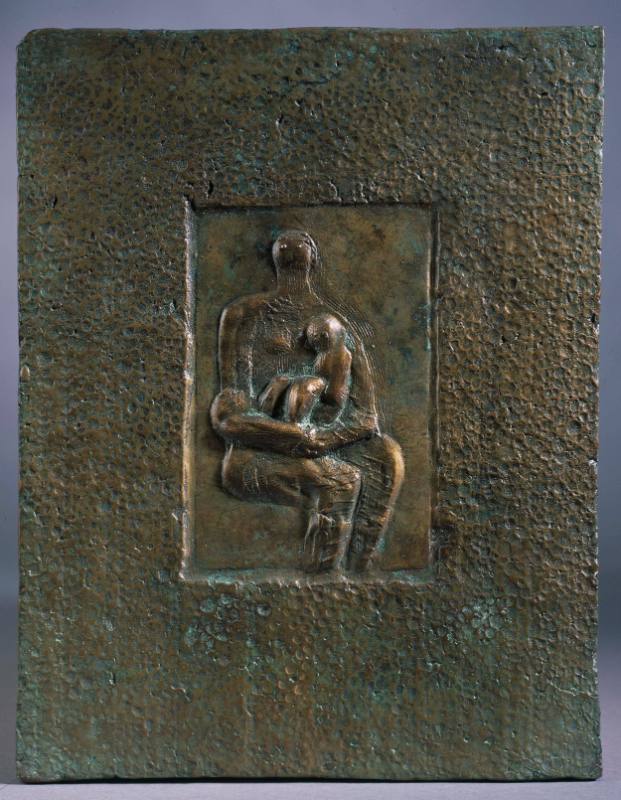 Relief: Seated Mother and Child