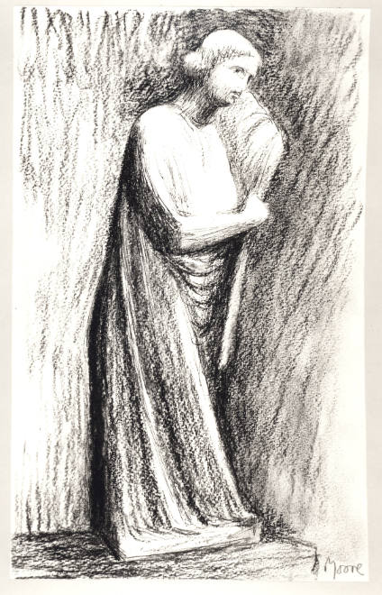 Figure of Angel (Study after Italian Sculpture)