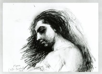 Study after Head of Model in L'Atelier by Courbet