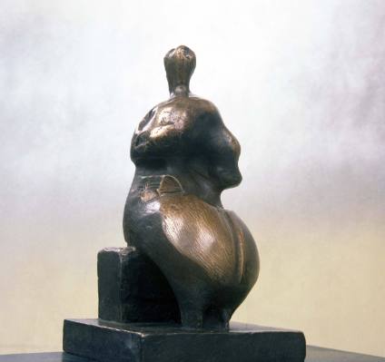 Maquette for Seated Woman
