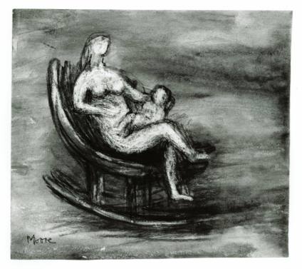 Mother and Child in Rocking Chair