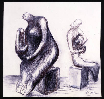 Ideas for Sculpture: Two Mother and Child Themes