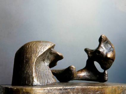 Two Piece Reclining Figure: Maquette No.6