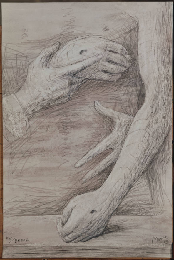 Study of Hands after Giovanni Bellini's 'Pietà'