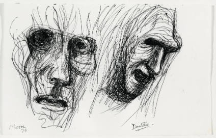 Two Heads (after Donatello's 'Magdalen')