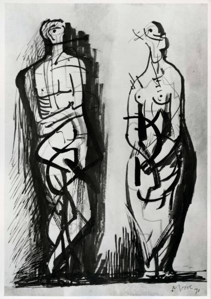 Two Standing Figures IV