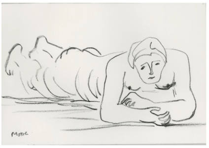 Woman Lying on Her Stomach
