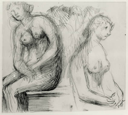 Two Seated Nudes