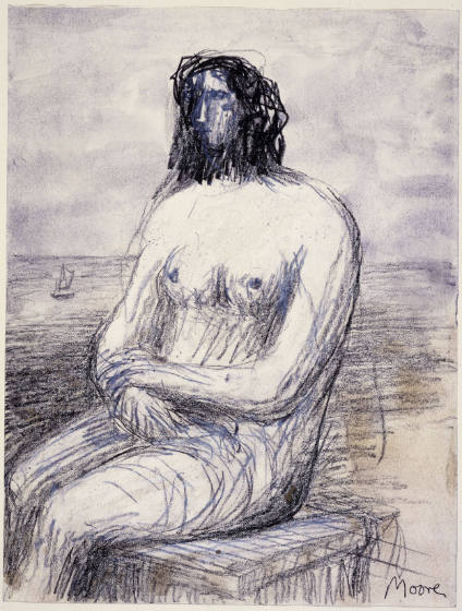Nude Woman at Seaside