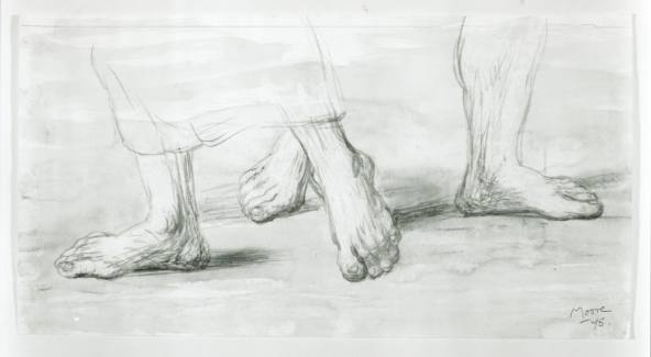 Study of Feet after Luca Signorelli's 'Scourging of Christ'