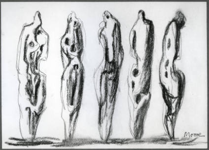 Five Standing Figures: Ideas for Sculpture