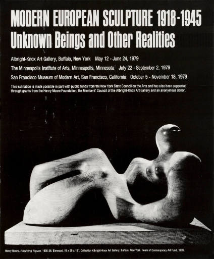 MODERN EUROPEAN SCULPTURE 1918-1945
Unknown Beings and Other Realities