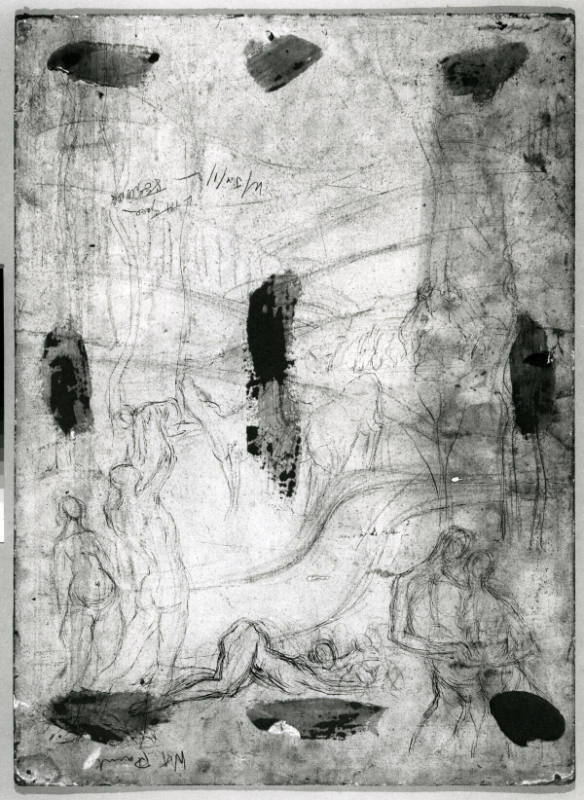 Figures and Cows in a Landscape