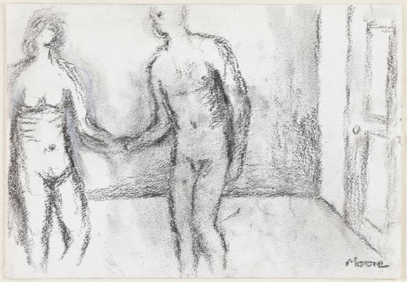 Nude Man and Woman in an Interior