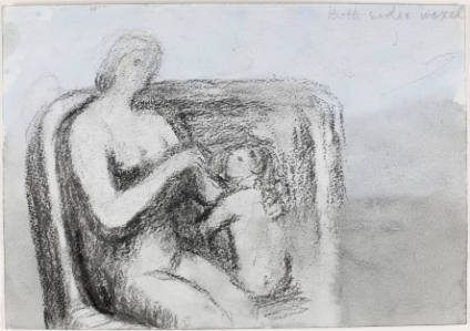 Woman and Child in Armchair