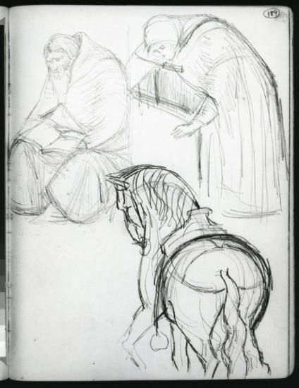 Figure Studies and a Horse