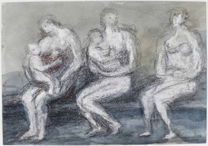 Seated Figures with Children