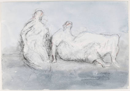 Two Draped Figures