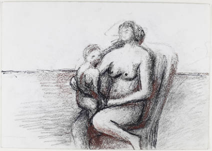 Seated Mother and Child in Chair