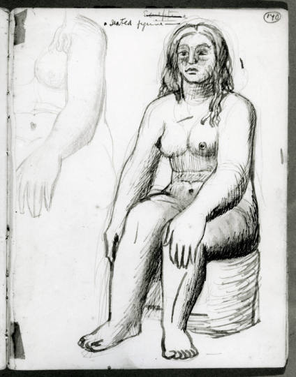 Studies of a Seated Figure
