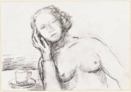 Nude Woman at Table
