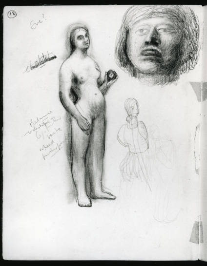 Standing Female Figure and Head