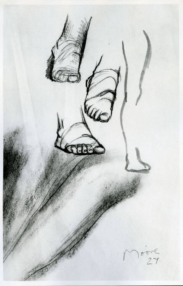 Drawing of Feet