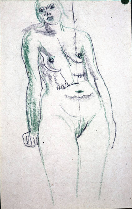 Sketch of a Nude Woman