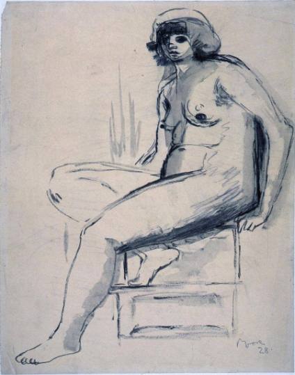 Woman Seated on a Stool