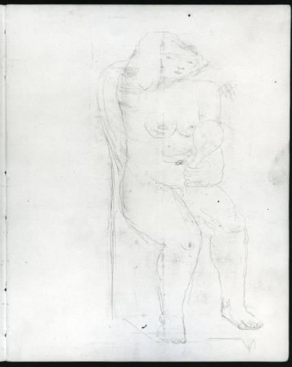 Seated Woman Holding a Mirror