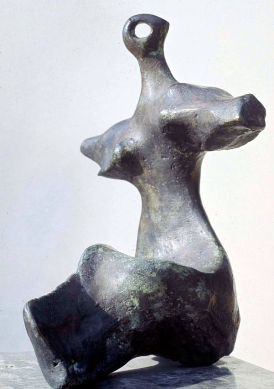 Maquette for Seated Figure: Arms Outstretched