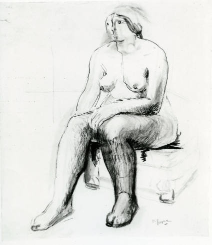 Woman Seated on a Stool