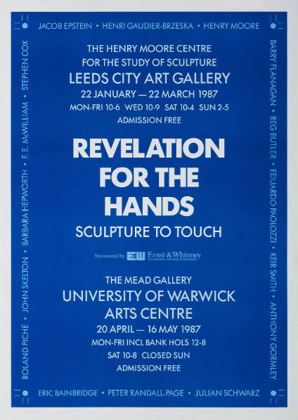 REVELATION FOR THE HANDS 
SCULPTURE TO TOUCH