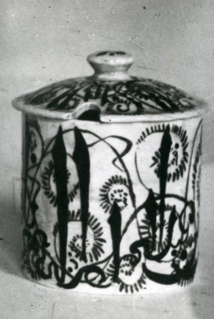 Decorated Honey Pot