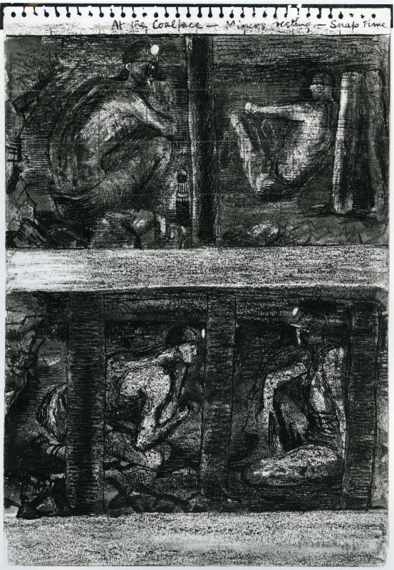 Study for 'Coalminers' and Miners Resting