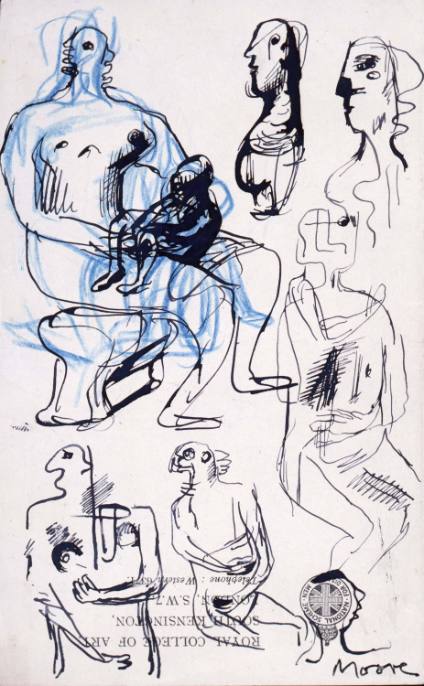 Ideas for Sculpture: Seated Figures and Heads