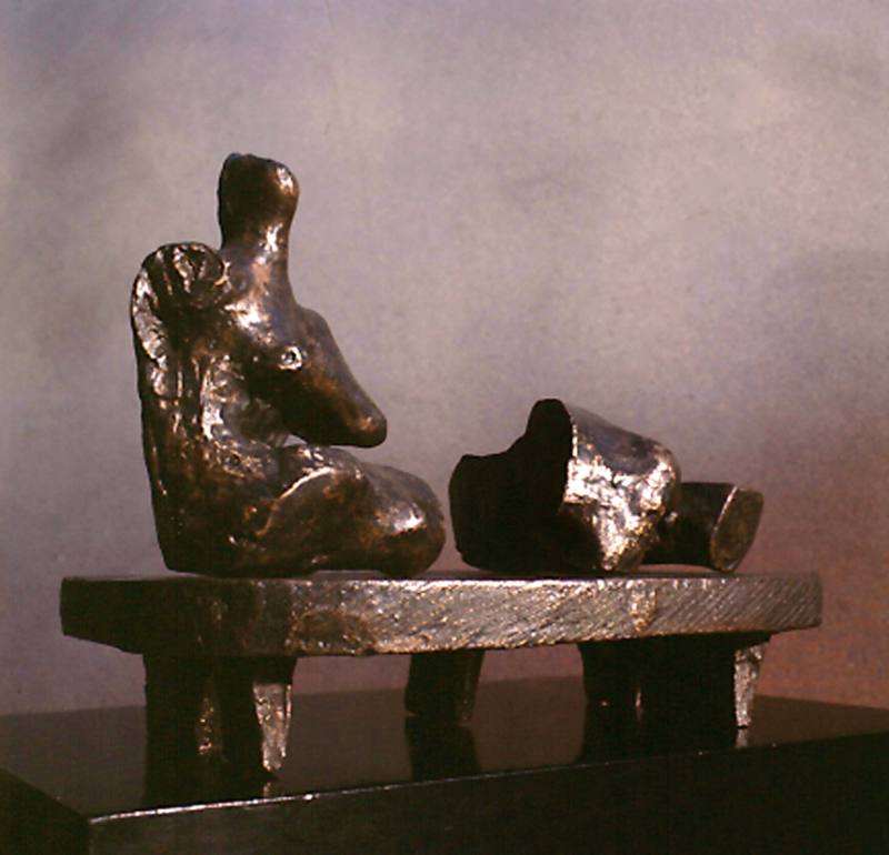 Two Piece Reclining Figure: Maquette No.8