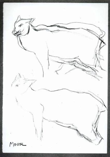 Lynx (Two Studies after Persian Sculpture)
