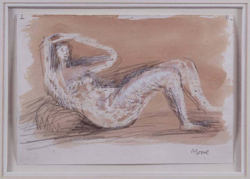 Reclining Woman with Upraised Arms