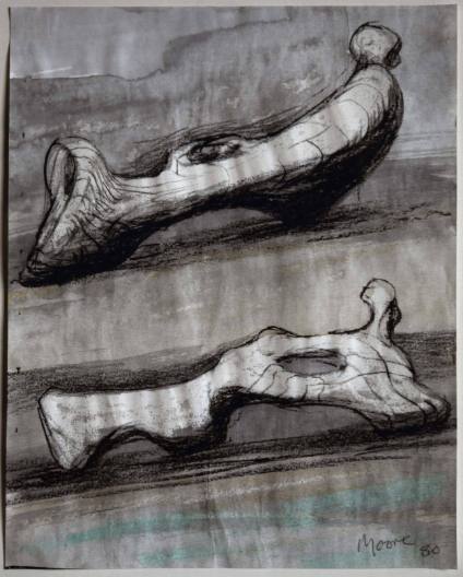 Two Reclining Figures: Bone