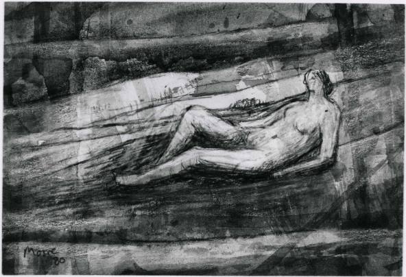 Reclining Nude in Landscape