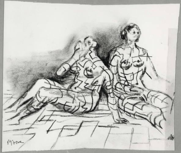 Two Seated Figures