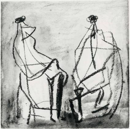 Two Seated Figures