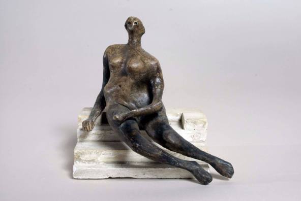 Maquette for Seated Woman