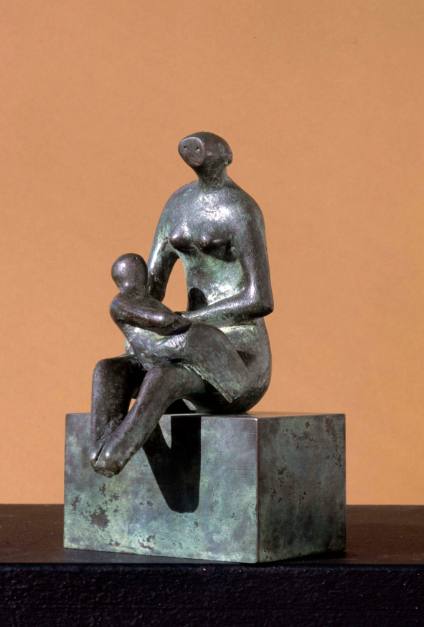 Maquette for Mother with Child on Lap